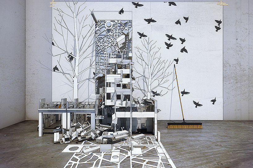 installation follies by vigilism examine architectural tropes