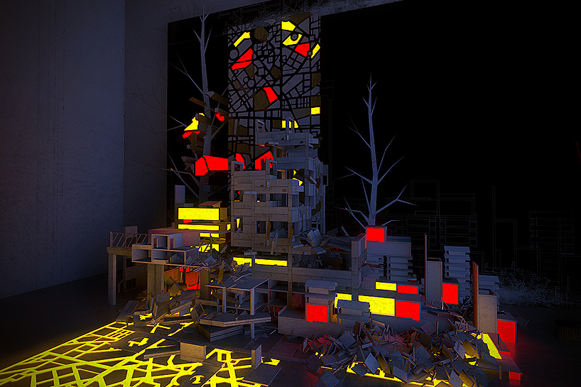 installation follies by vigilism examine architectural tropes