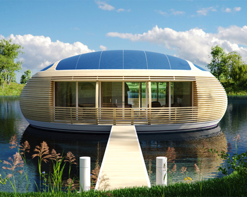 giancarlo zema's floating waternest 100 home is up to 98% recyclable