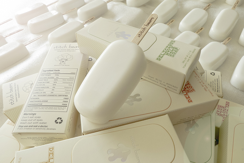 ahhaproject uses organic milk in stitch milk soap popsicle