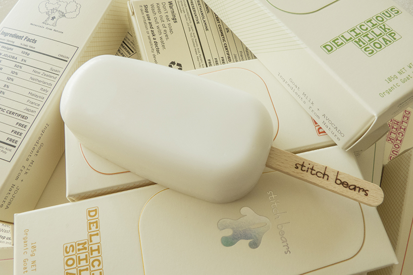ahhaproject uses organic milk in stitch milk soap popsicle