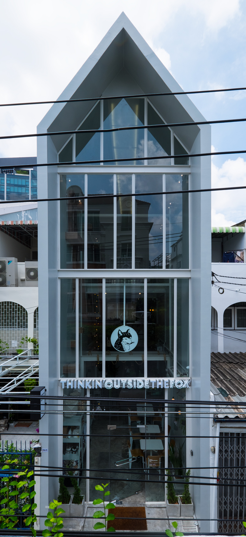 party space design thinkin outside the fox cafe bangkok designboom