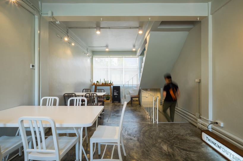 party space design thinkin outside the fox cafe bangkok designboom