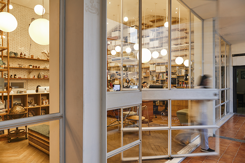 party / space / design shapes its co-working hub as a light-filled open box