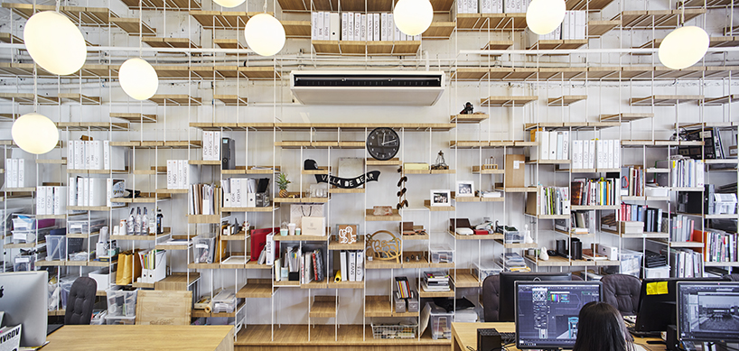party / space / design shapes its co-working hub as a light-filled open box