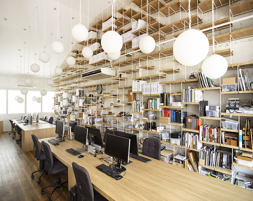 party / space / design shapes its co-working hub as a light-filled open box