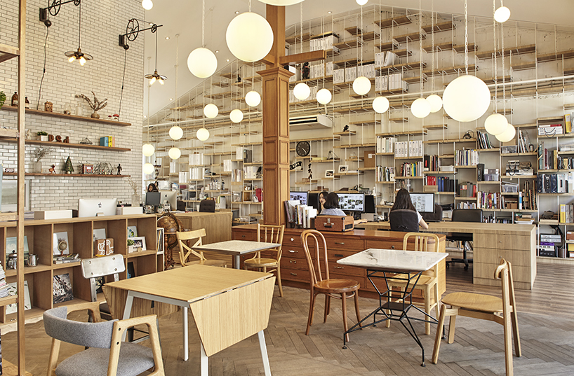 party / space / design shapes its co-working hub as a light-filled open box