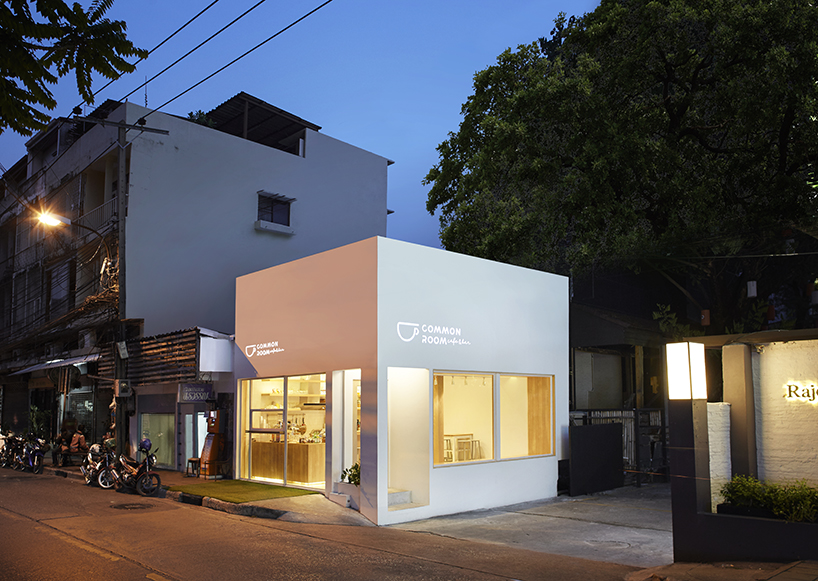 Party Space Design Creates A Simple Common Room Cafe In Bangkok