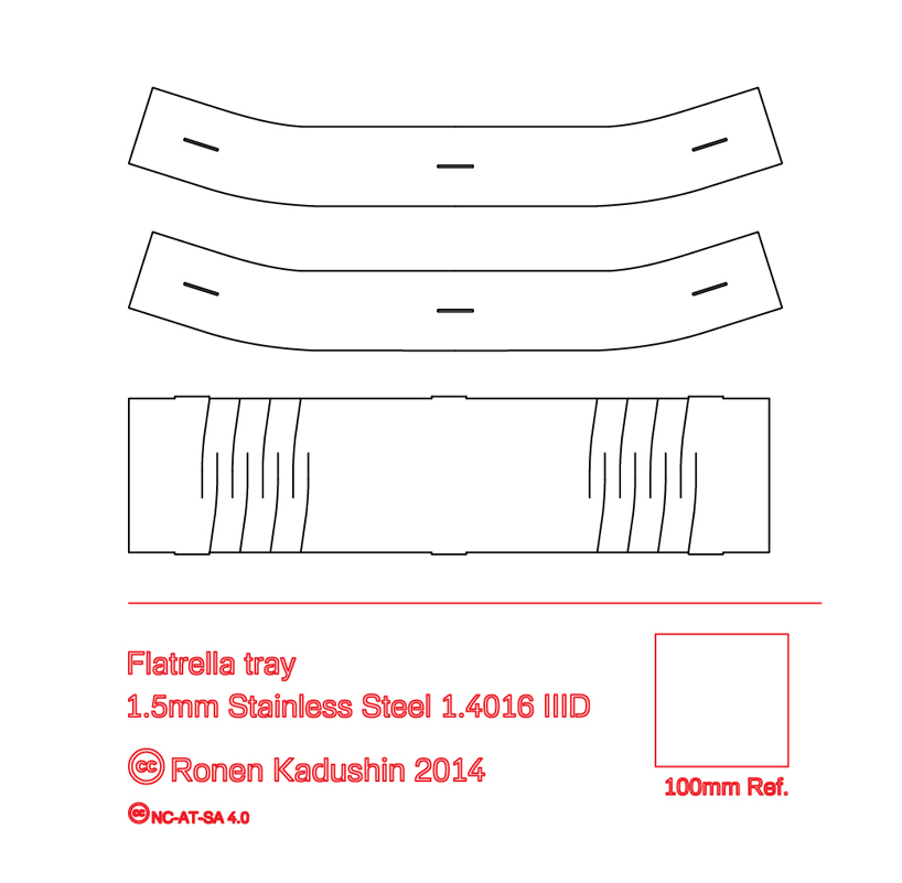 ronen kadushin reinterprets enzo mari's putrella tray with open source design