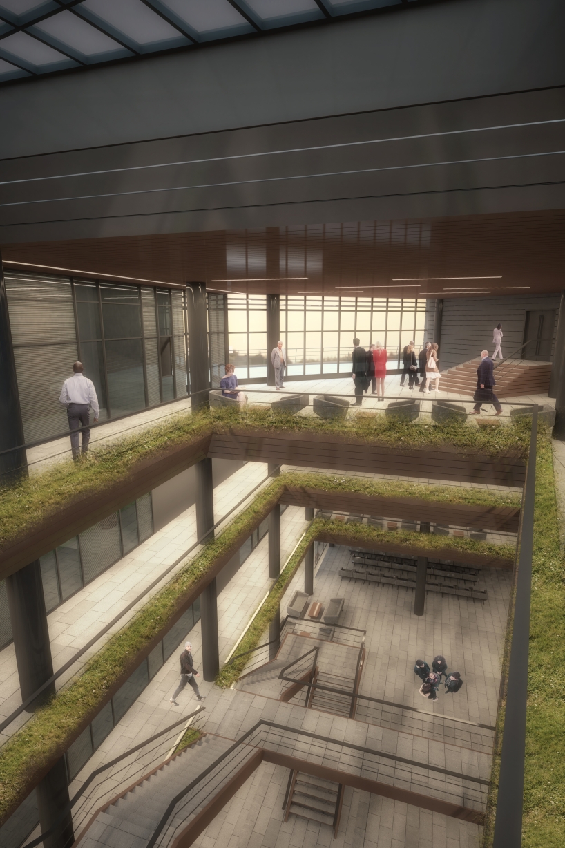 manço's cascade-shaped proposal for the municipality in turkey fits with the terrain