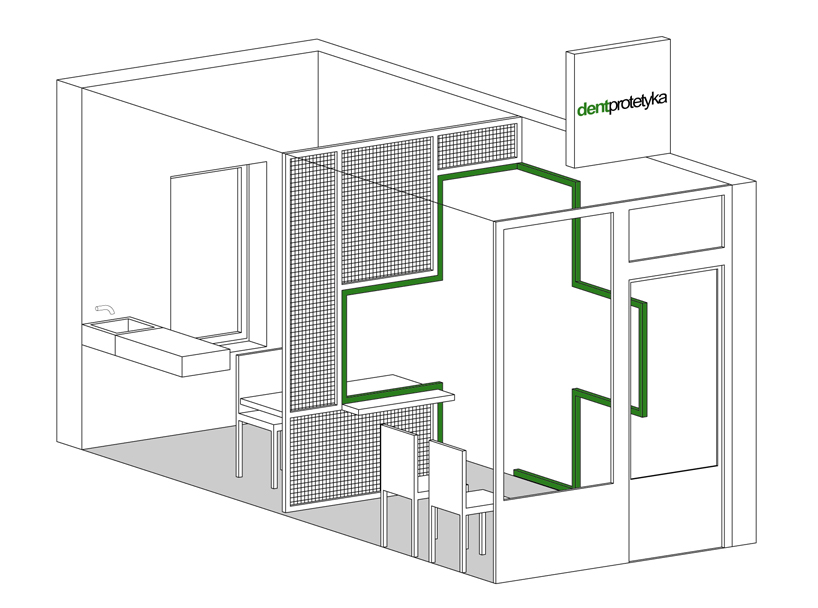 adam wiercinski models interior for 10m2 dentprotetyka