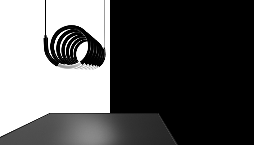 michael samoriz pays homage to the tungsten filament with helix lamp michael samoriz helix lamp designboom