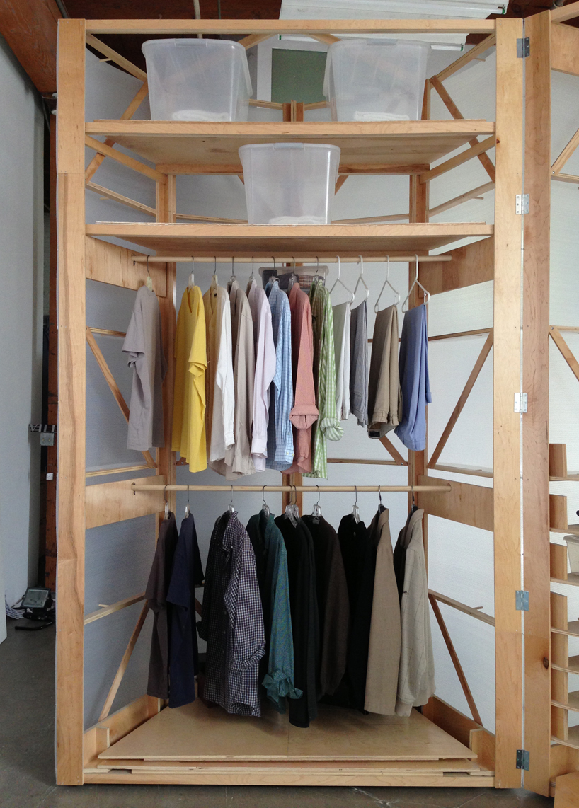 tuberoom translucent hinged walk-in closet by superorganism