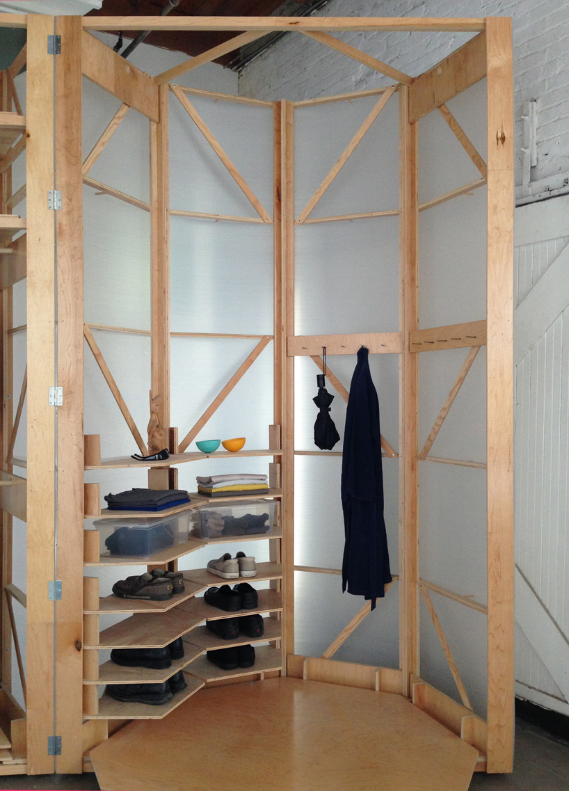 tuberoom translucent hinged walk-in closet by superorganism