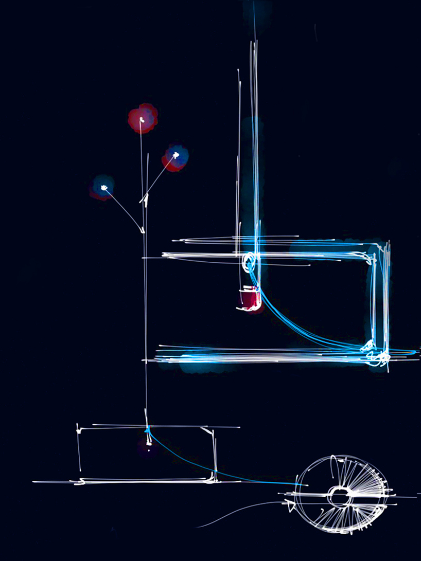 dorodesign illuminates stand branches on lucciola fireflies