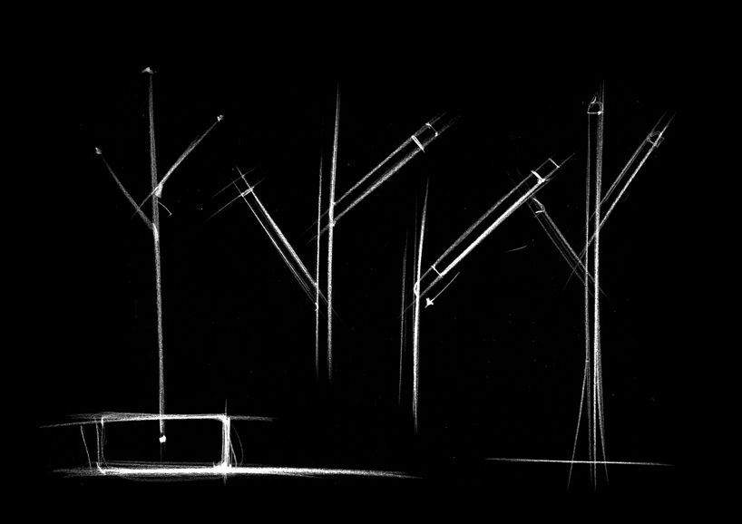 dorodesign illuminates stand branches on lucciola fireflies