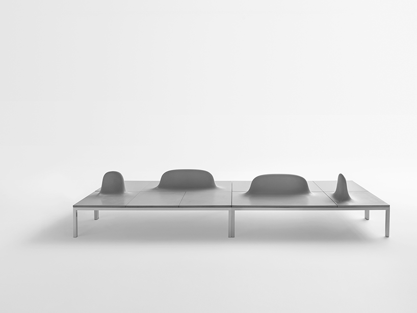 shiro studio uluru concrete modular benches designboom