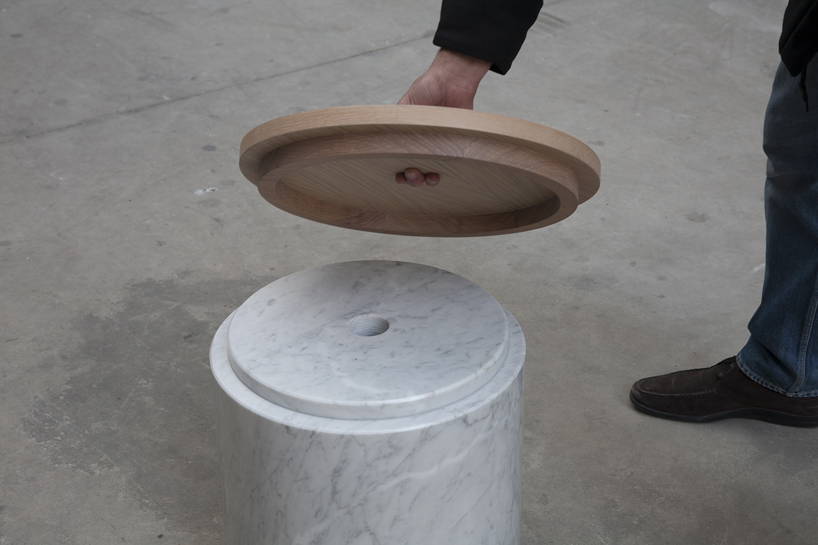totems   modular tables by allegory at maison et objet