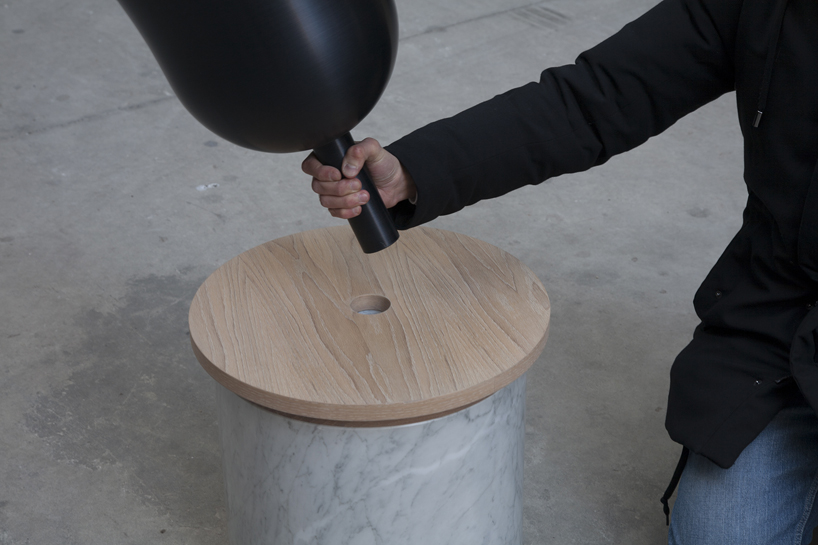 totems   modular tables by allegory at maison et objet