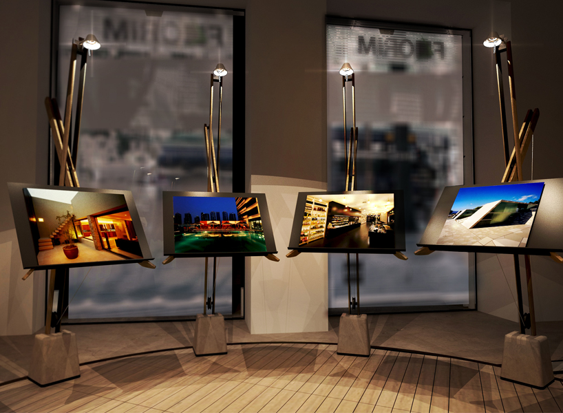 studio 06 easel concept florim EXHIB-IT competition studio 06 easel concept florim EXHIB-IT competition