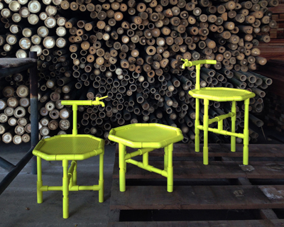 pipe dynasty PVC furniture by 56th studio