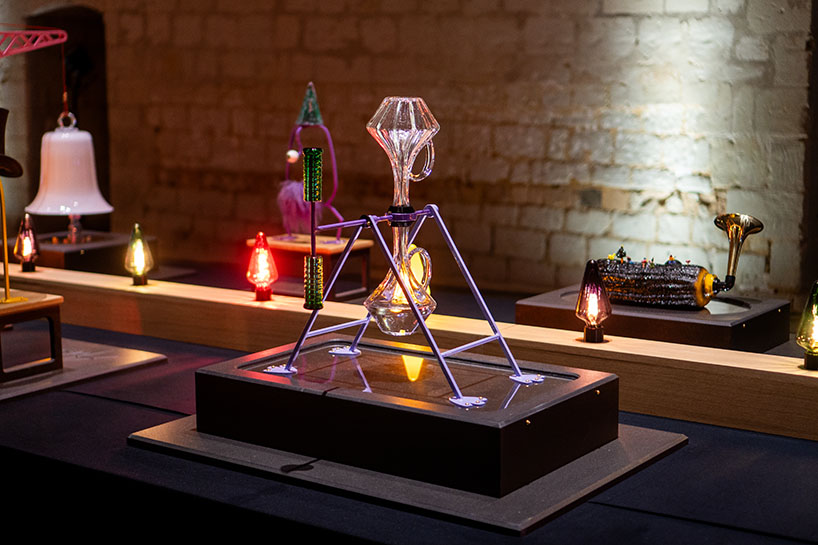 sensory machines of glass, light and sound animate 20-meter interactive christmas table