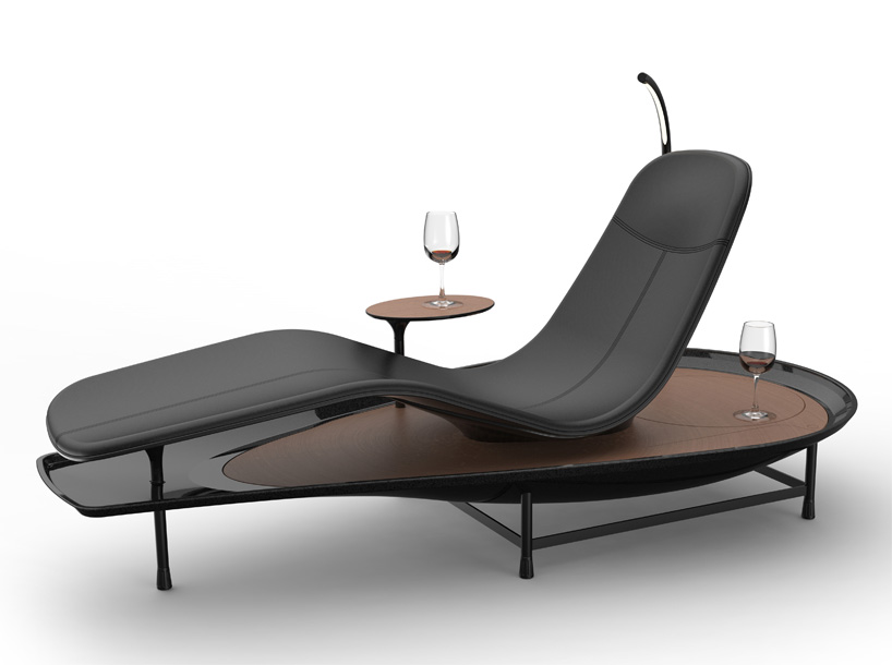 lie back and relax in your own zen garden with the dyhan chaise lounge concept designboom