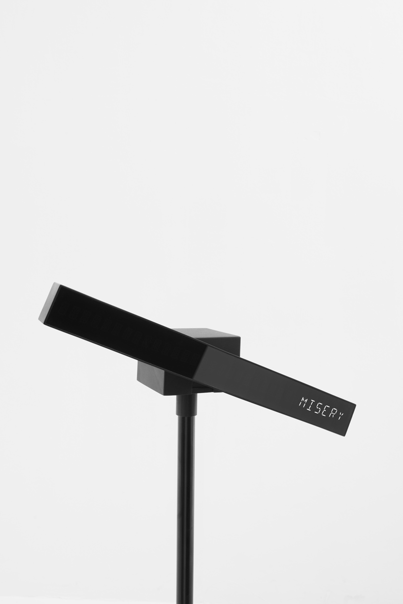 three kinetic generative sculptures express internal psychological states as digital poems