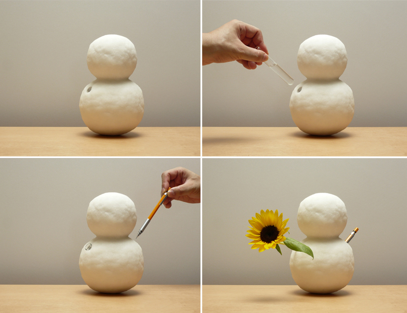 shinobu koizumi's useful snow-like objects won't melt away