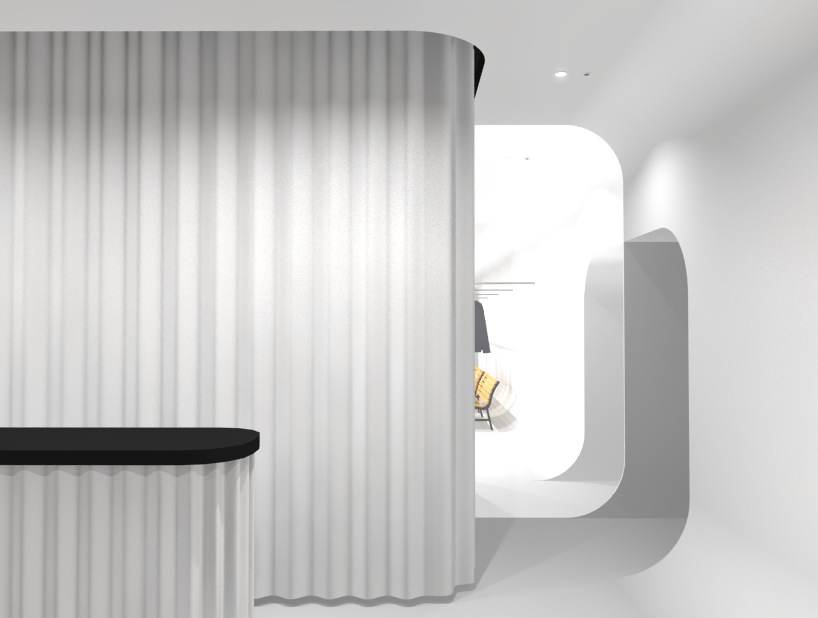 shinobu koizumi designs swinging clothes hanger for yuragi