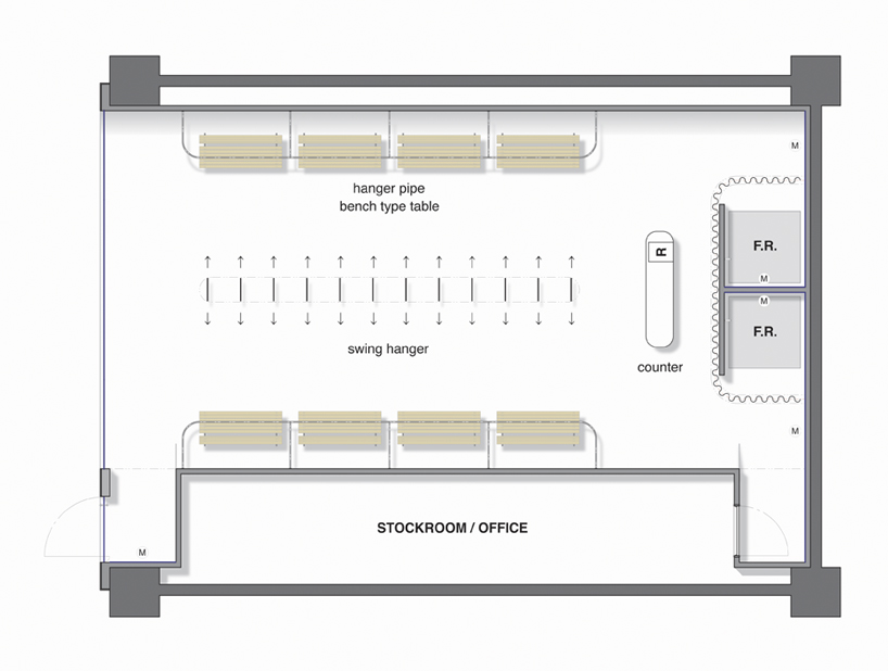 shinobu koizumi designs swinging clothes hanger for yuragi