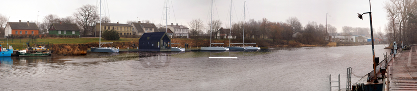 floating barns for long latvian summers by NRJA