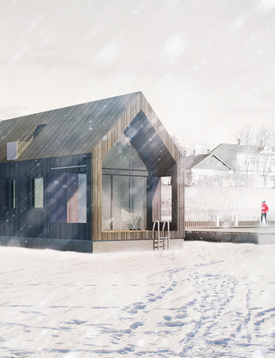 floating barns for long latvian summers by NRJA