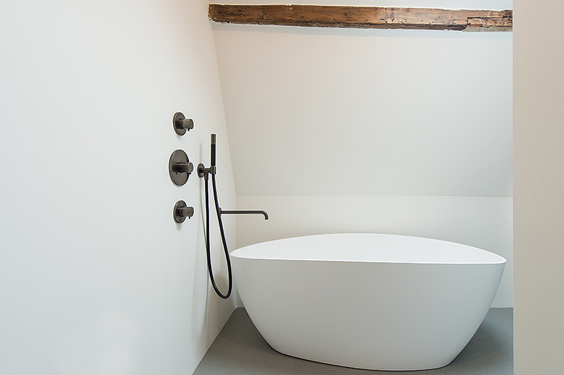 refurbished townhouse in the hague by bloot features sunken kitchen