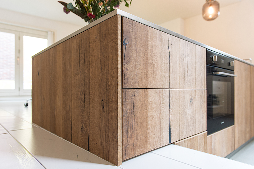 refurbished townhouse in the hague by bloot features sunken kitchen