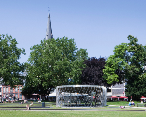 kadawittfeldarchitektur integrates archaeological pavilion into aachen park