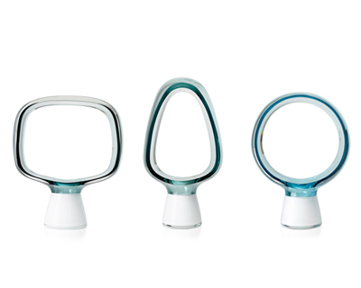 mauro martinuzzi: framed   hand blown glass sculptures