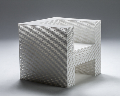 chair collection by junpei tamaki is made with 2450 acrylic sticks