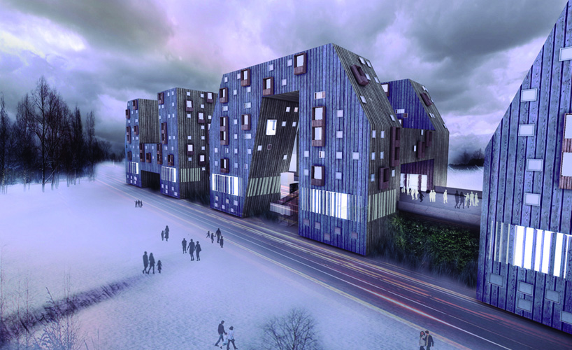 ooiio architecture connects kupio in development over railway