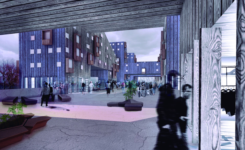 ooiio architecture connects kupio in development over railway