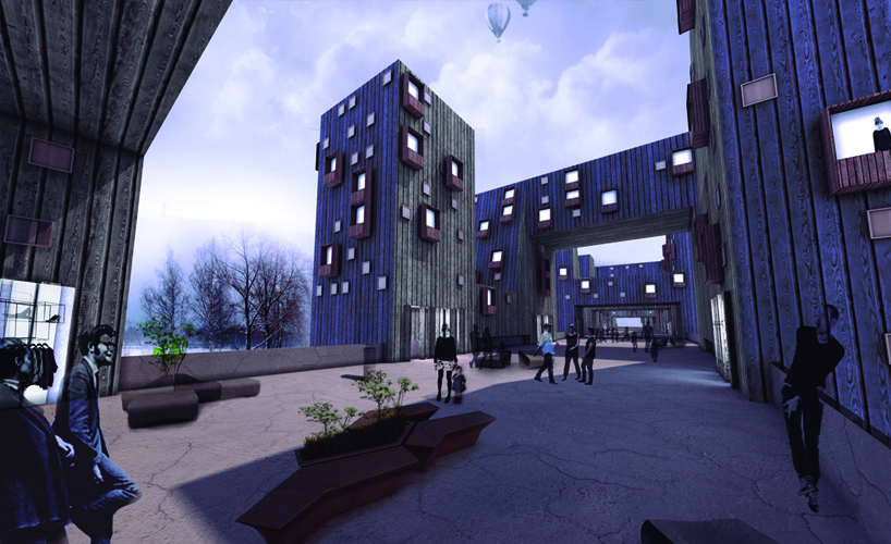 ooiio architecture connects kupio in development over railway