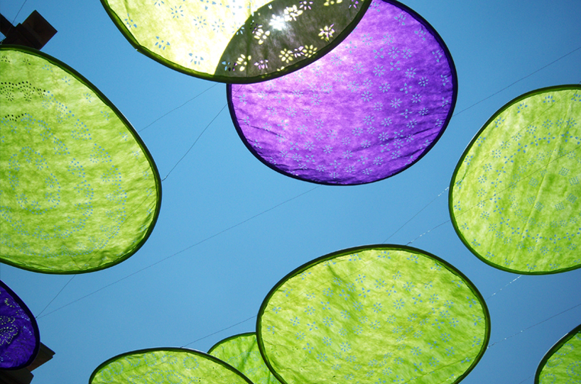 passage, paper lights intervention by ivan juarez of x studio