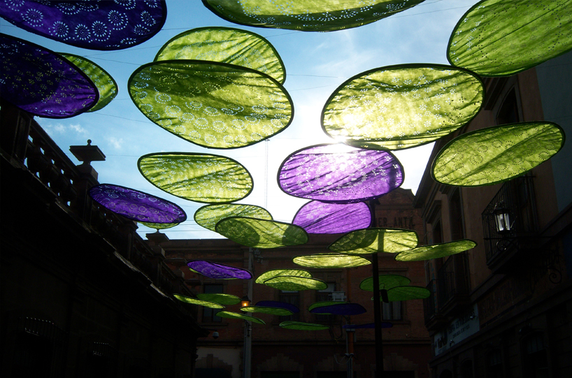 passage, paper lights intervention by ivan juarez of x studio