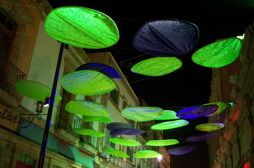 passage, paper lights intervention by ivan juarez of x studio