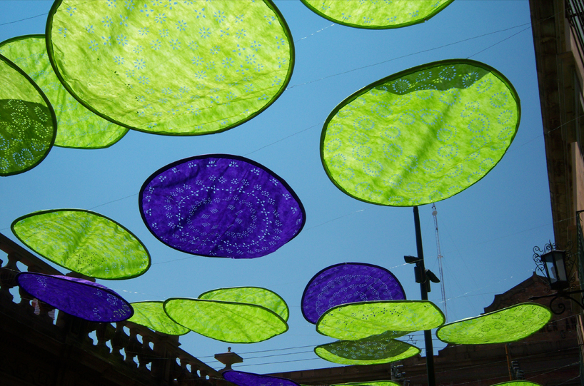 passage, paper lights intervention by ivan juarez of x studio