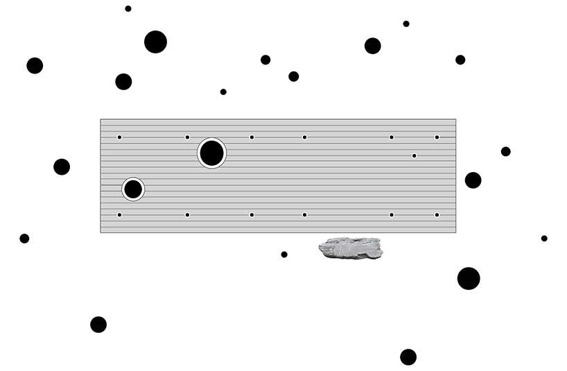 x-studio's wooden pavilion in japanese forest pays homage to black-ink paintings