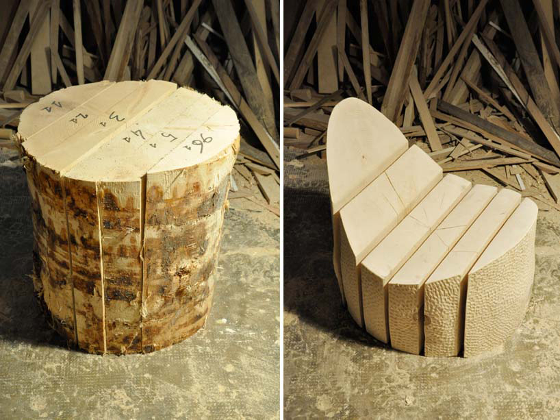 reclaimed trunk chair by cristiano mino