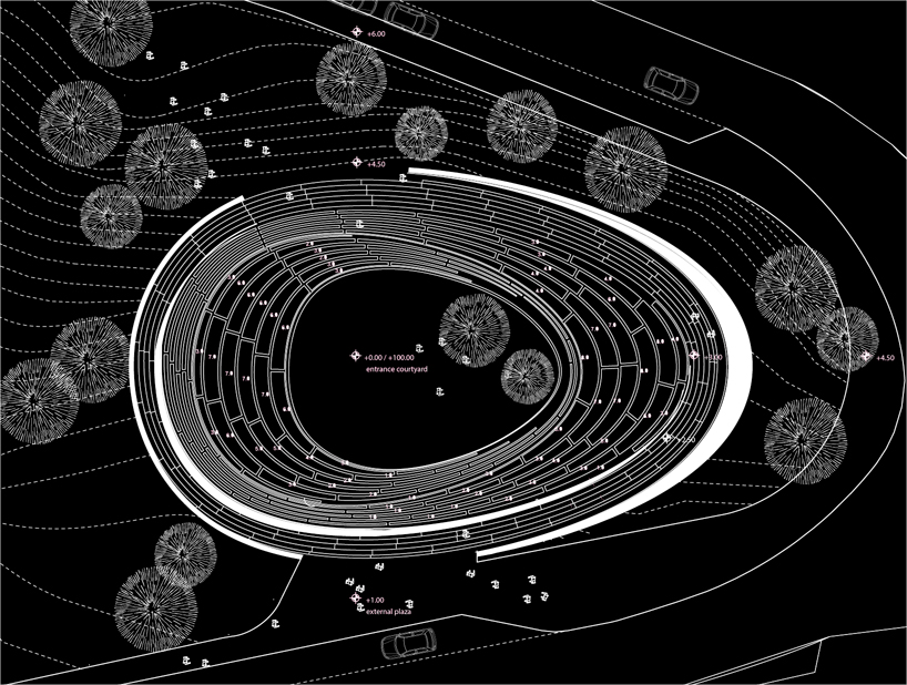 shaga studio engraves ramat ishay memorial grounds + library in israel
