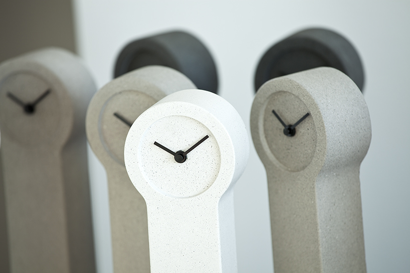 johan forsberg constructs grandfather clocks using concrete