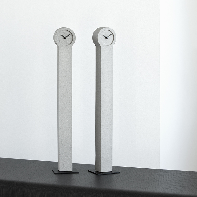 johan forsberg constructs grandfather clocks using concrete